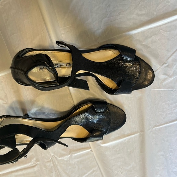 Pre owned…Mia Spiga black leather sandal size 7M - Picture 4 of 6